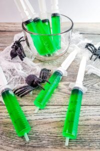Green Ooze Halloween Jello Shots