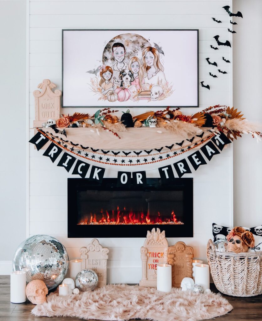 Halloween Mantle Decor Idea