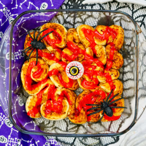 Halloween Breakfast - 'Bloody Guts' Cinnamon Rolls