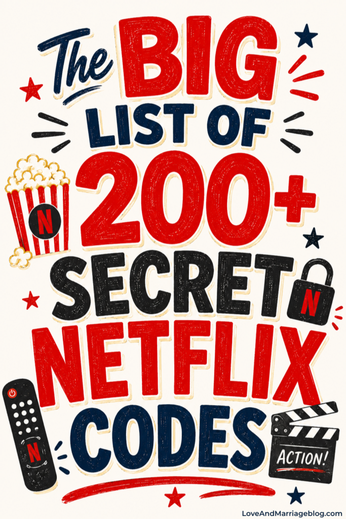The Big List of 200+ Secret Netflix Codes. This is super cool so you can go find new things in the exact genre you want.