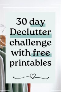 30 day declutter challenge