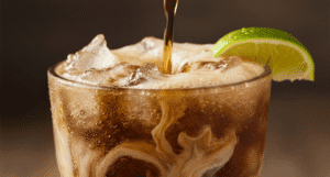 dirty soda with lime