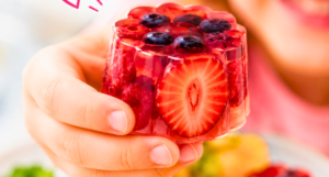 fruit jelly agar agar bites - finger jello