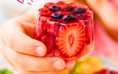 fruit jelly agar agar bites - finger jello