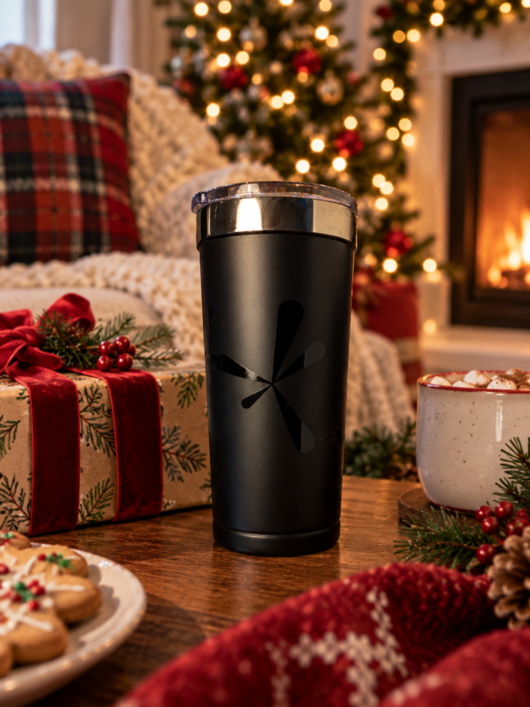 Double wall insulated stainless steel travel tumbler mug